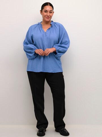 KAFFE CURVE Blouse 'KC Linna' in Blue
