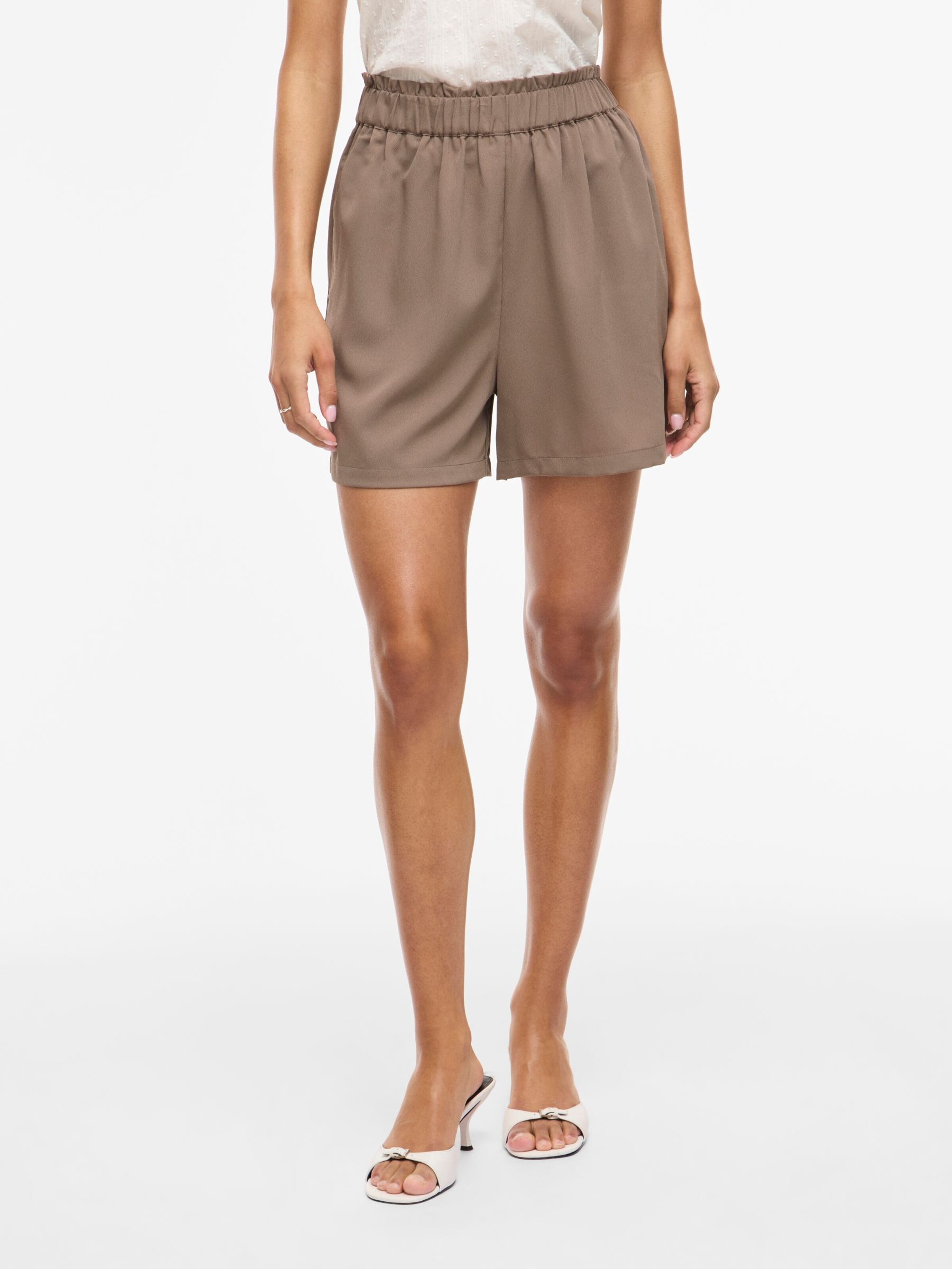 VILA regular Bukser ' VIMATHILDE' i brun