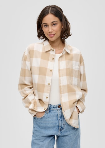 QS Bluse in Braun: Vorderseite