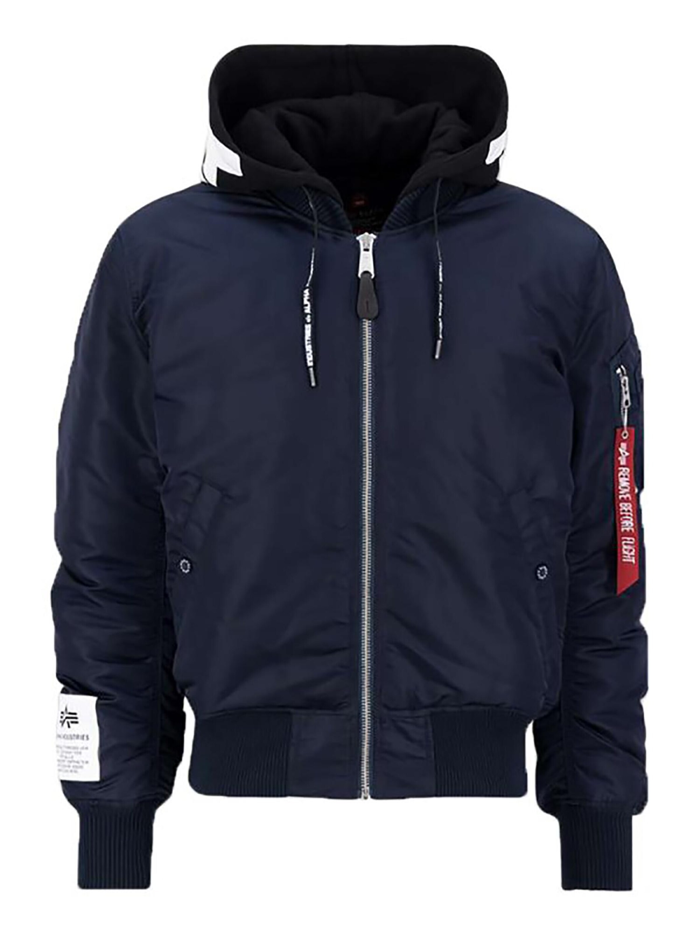 ALPHA INDUSTRIES Between-Season Jacket 'MA-1 ZHP' in Blue: front