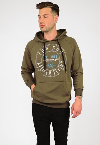 TOP GUN Sweatshirt in Grün: Vorderseite