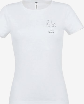 RMK Shirt 'Relax' in Weiß: Vorderseite