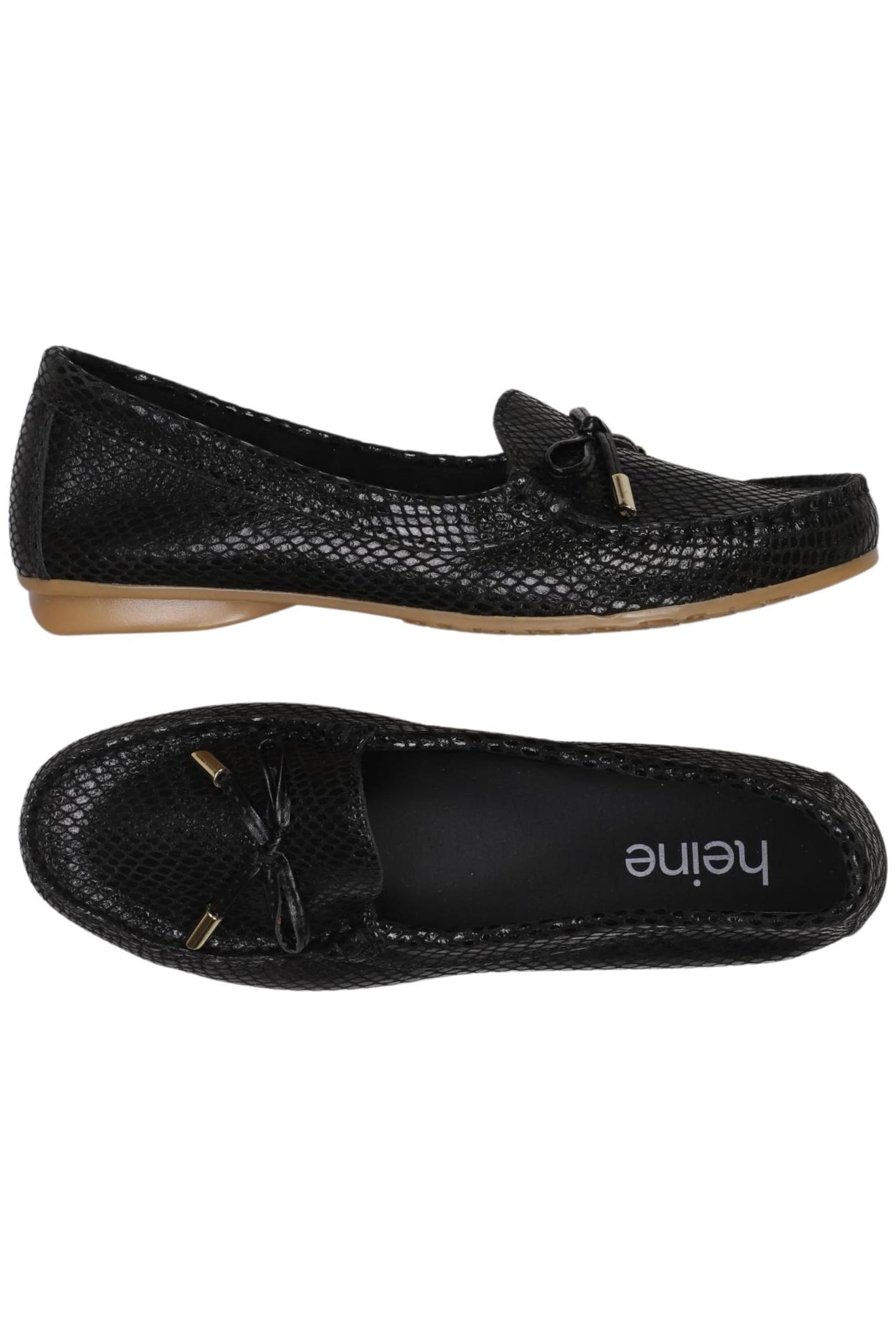 heine Flats & Loafers in 36 in Black: front
