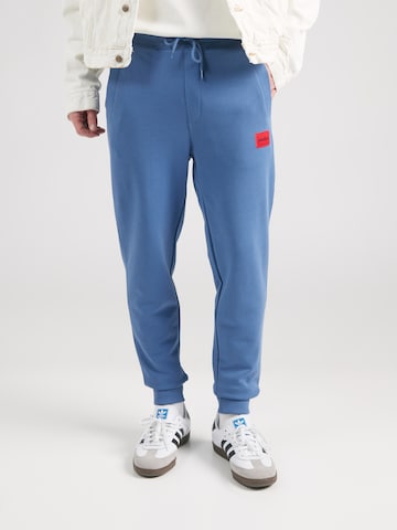 Tapered Pantaloni 'Doak' di HUGO in blu: frontale
