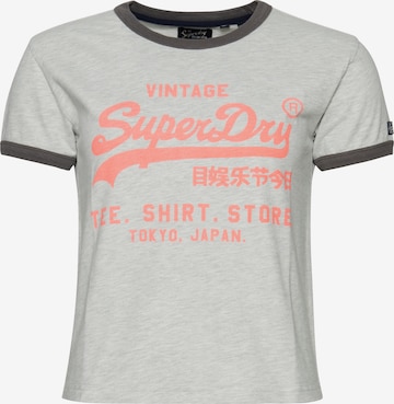 T-shirt Superdry en blanc : devant