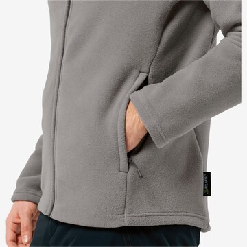 JACK WOLFSKIN Athletic fleece jacket 'Winterstein' in Grey