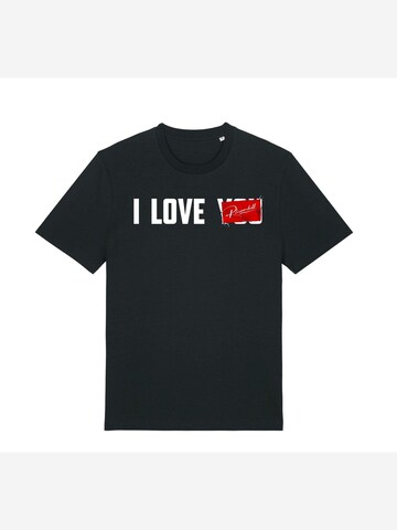 Rheinrebell Shirt 'I Love' in Black: front