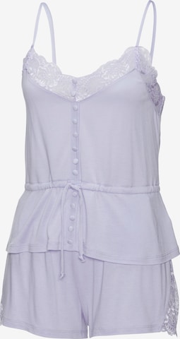 LASCANA Short Pajama Set in Purple