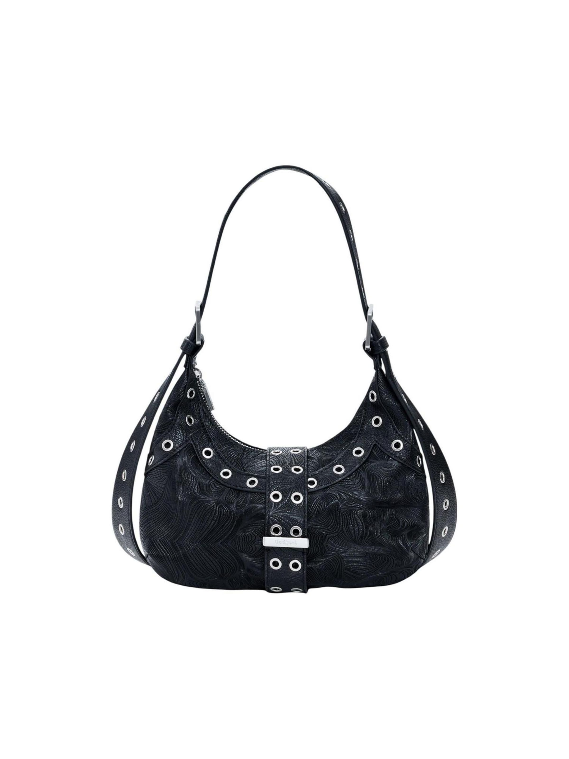 Borsa a spalla 'BAG_MOONSTONE MARGOT MINI 26SAXP37' di Desigual in nero: frontale