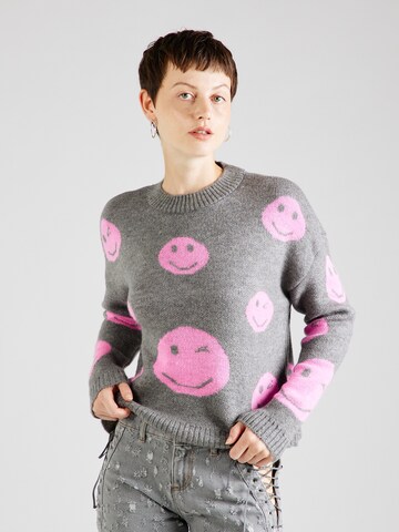 ONLY Pullover 'WINK' in Grau: Vorderseite