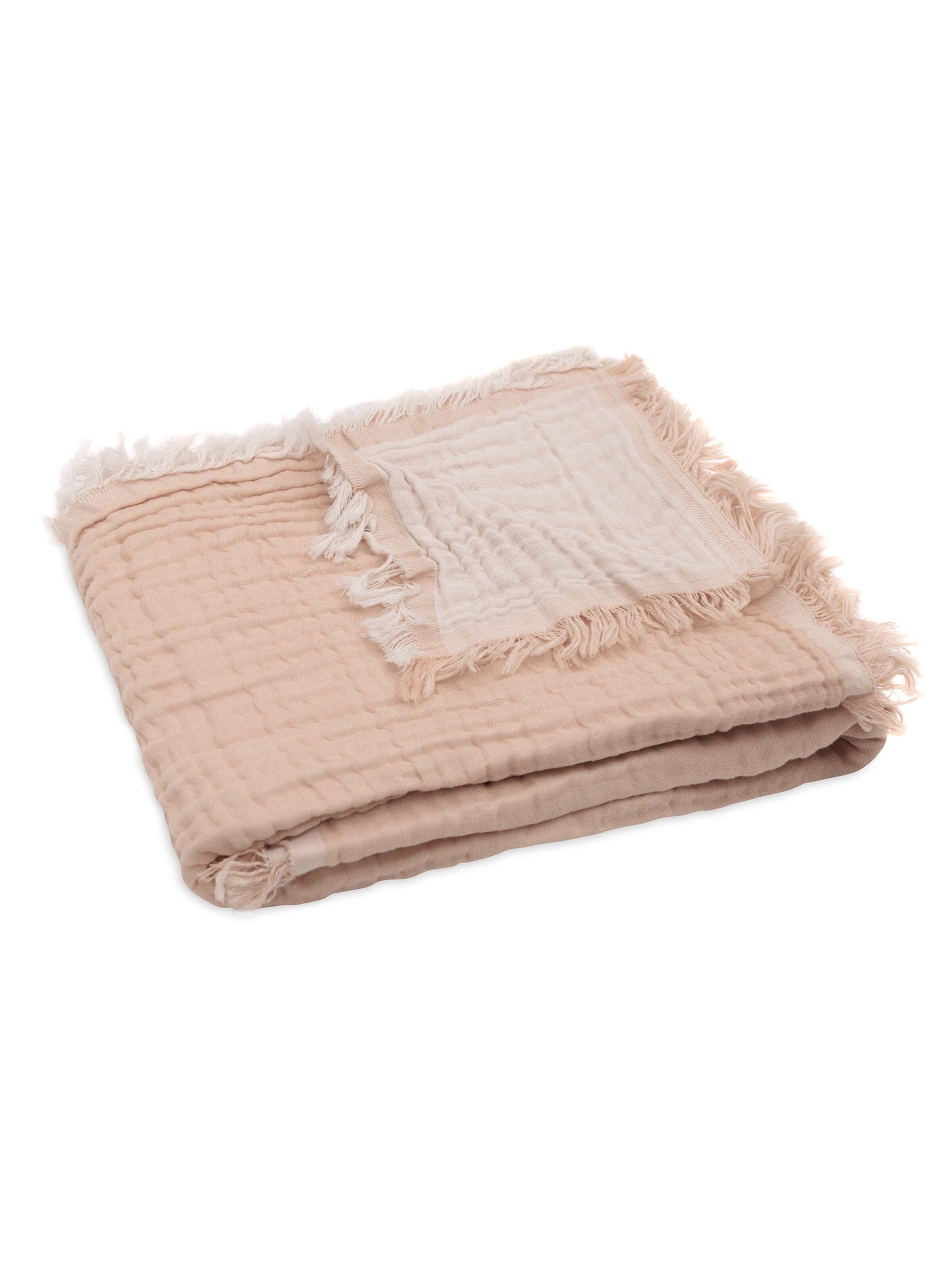 Couverture de bébé 'Wiege Fringe' Jollein en rose