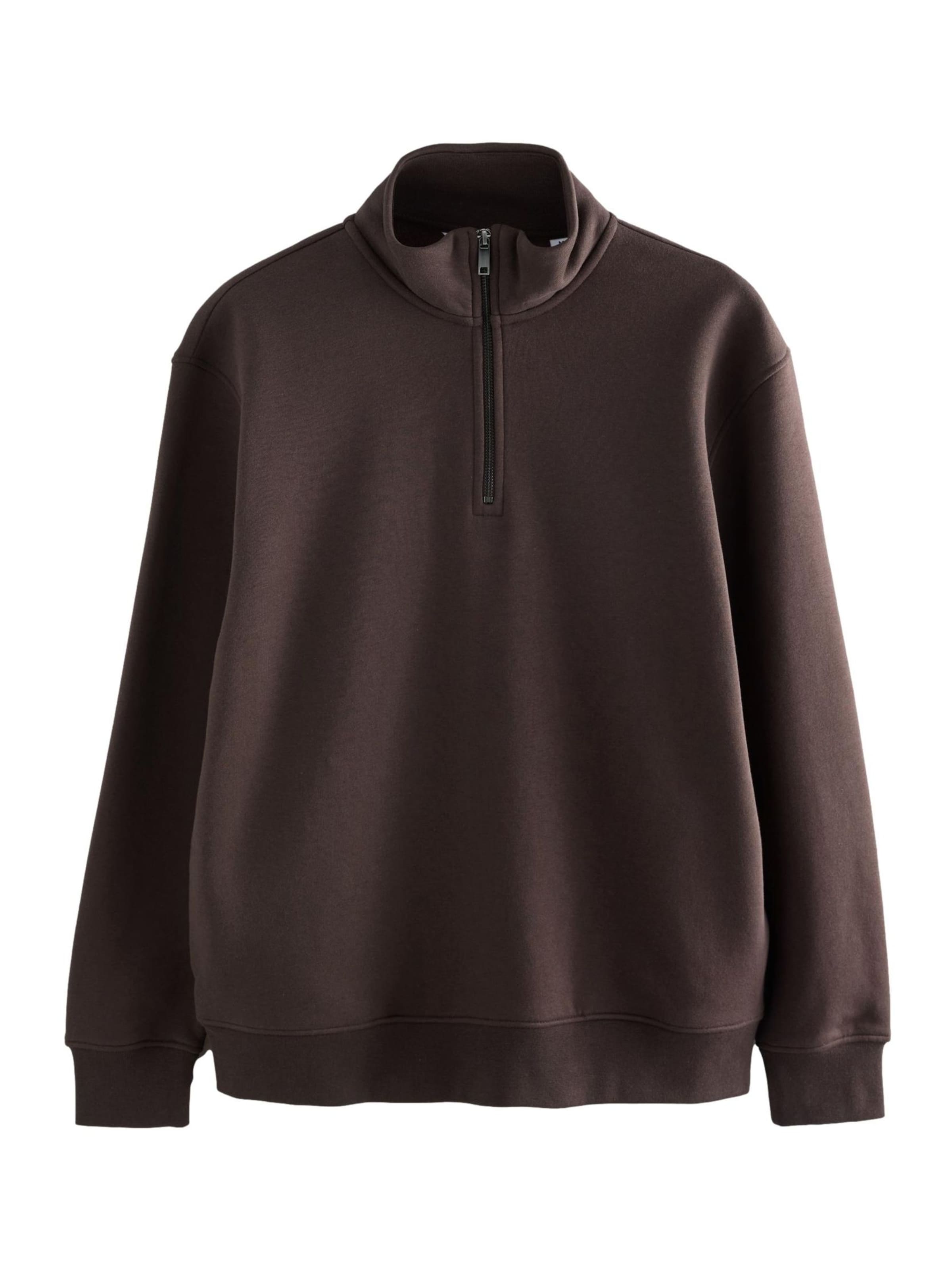 Next Μπλούζα φούτερ σε καφέ: μπροστά