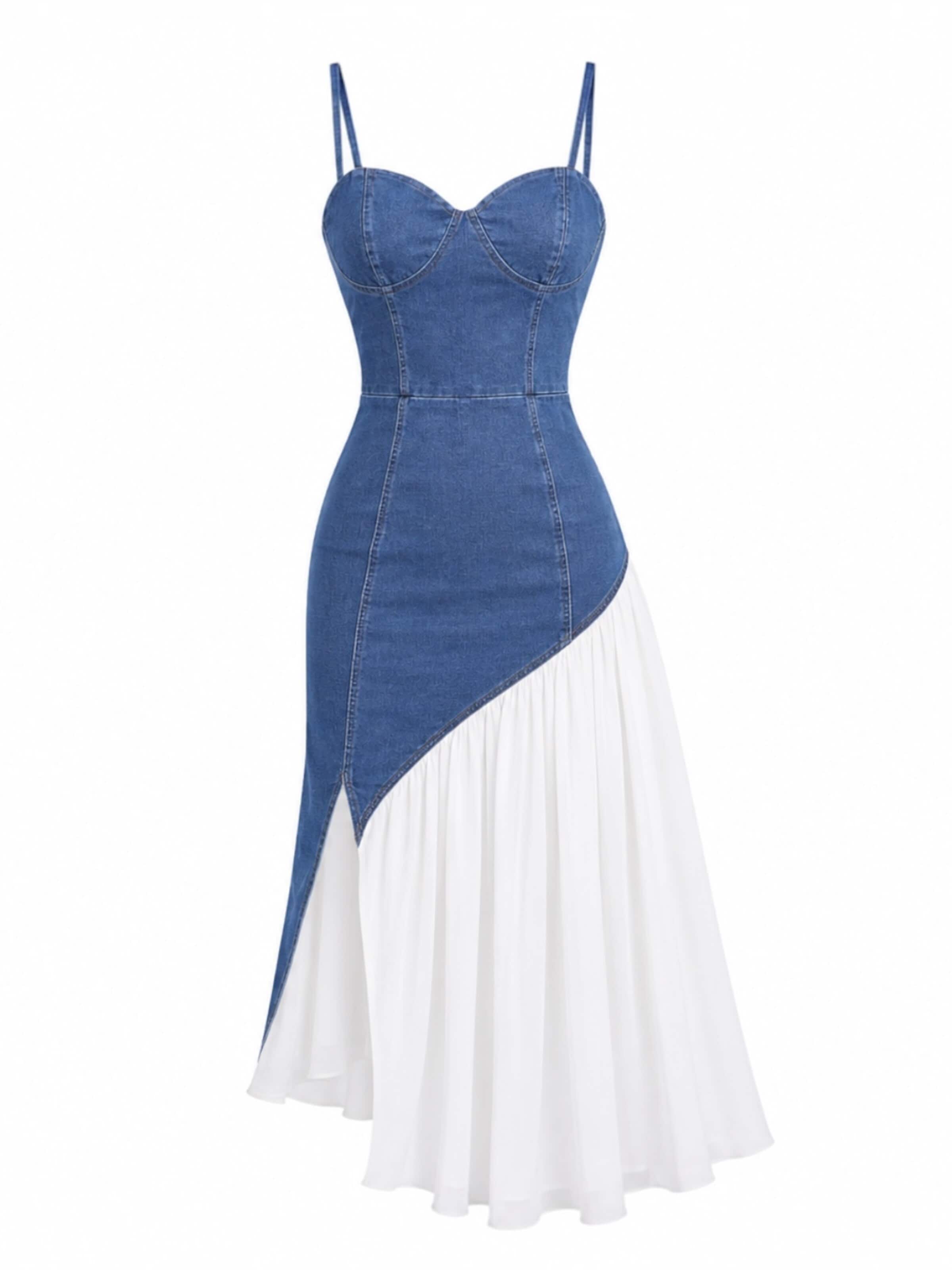 Elena Athanasiadou Cocktailjurk 'BELLA' in Blauw: voorkant