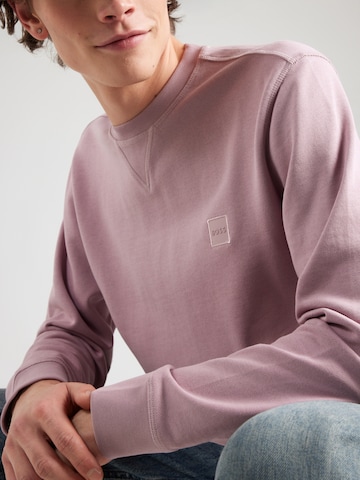 BOSS Sweatshirt 'Westart' in Lila