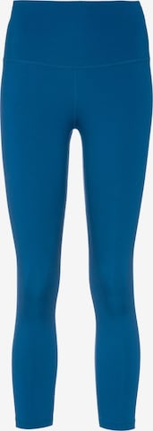 NIKE Skinny Workout Pants 'One' in Blue: front