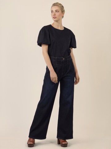 APART Loose fit Pleated Jeans in Blue