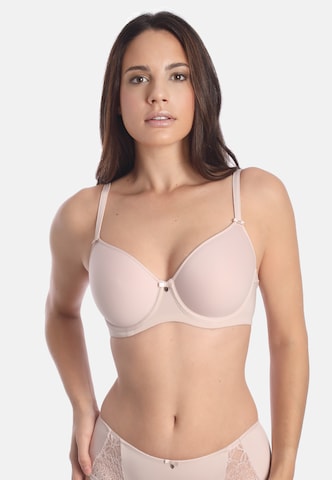 sassa T-Shirt Spacer-BH 'LOVELY SECRET' in Beige: Vorderseite