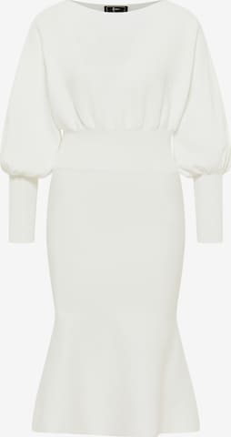 faina Knitted dress in White: front