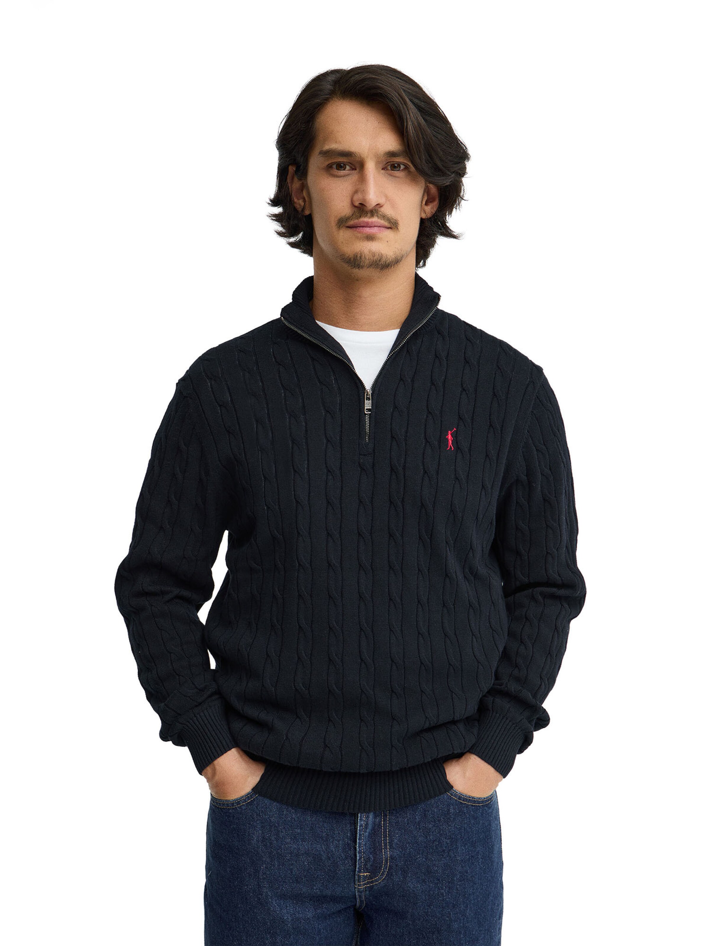Polo Club Pullover 'Rigby Go' in Blau: Vorderseite