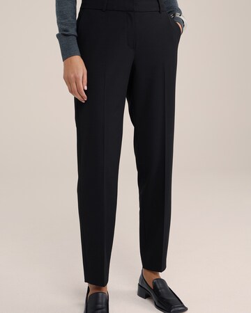 WE Fashion Regular Pantalon in Zwart: voorkant