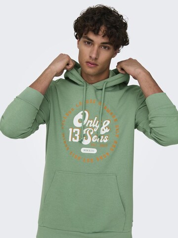 Felpa 'ONSLenny' di Only & Sons in verde