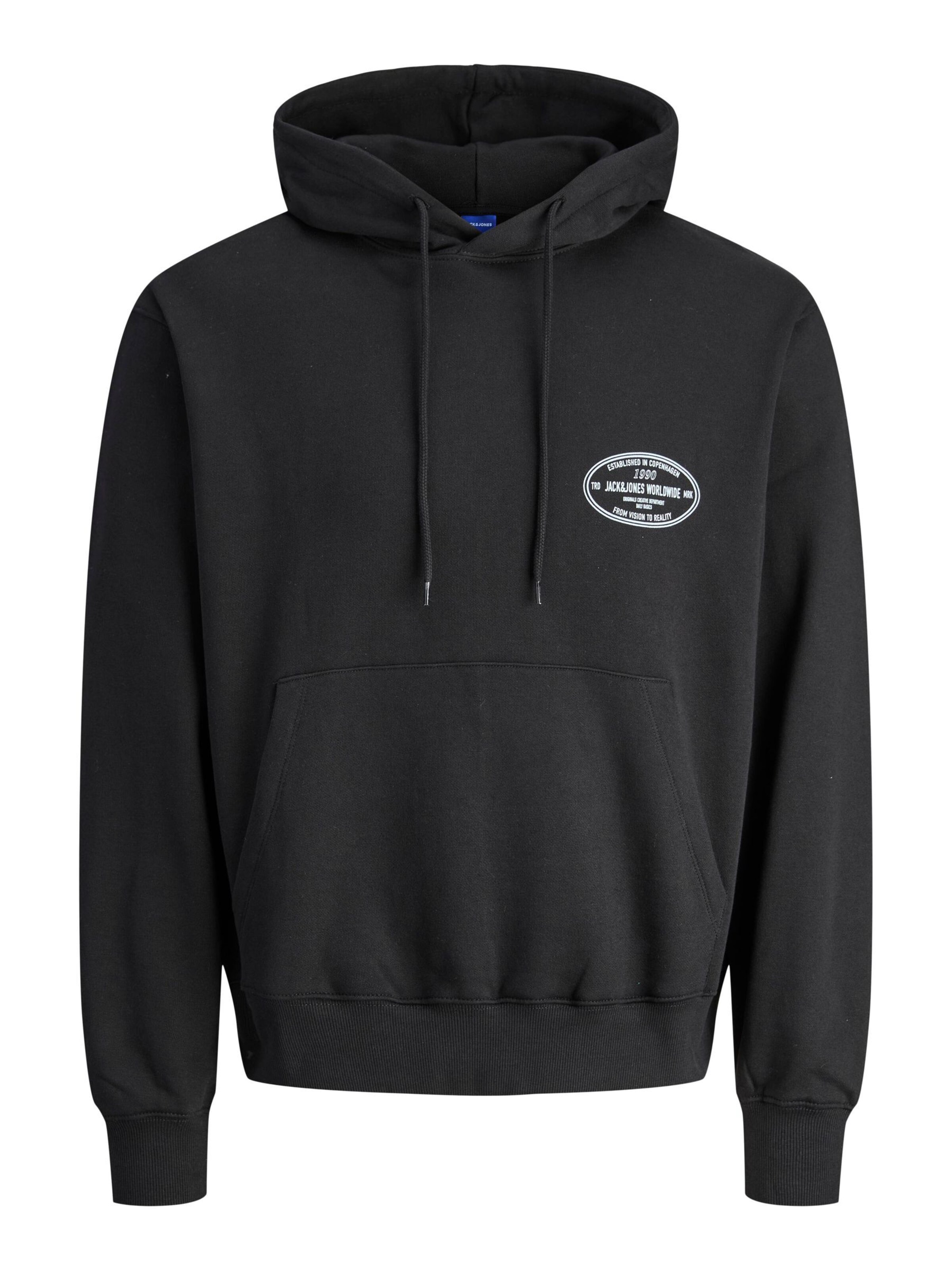 JACK & JONES Sweatshirt in L in Pastel blue / Black / Off white, Item view