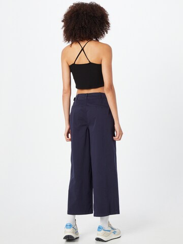 Wide Leg Pantalon s.Oliver en bleu