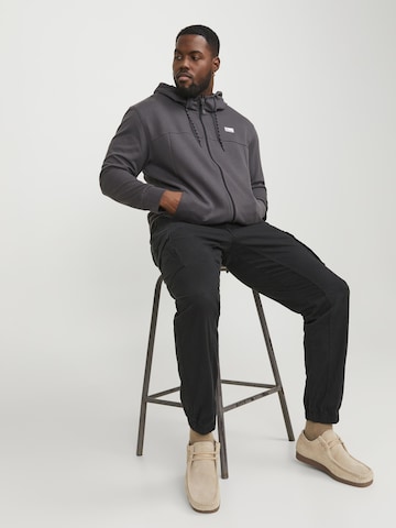 Jack & Jones Plus regular Cargobukser 'Paul' i grå