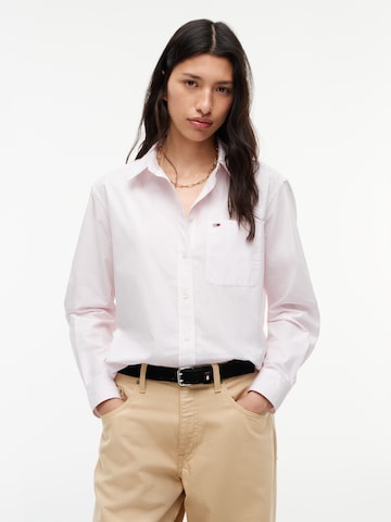 Tommy Jeans Блузка 'Essential' в Ярко-розовый: спереди
