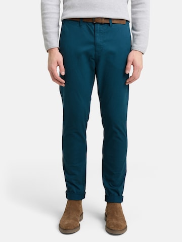 TOM TAILOR DENIM Слим Брюки-чинос в Синий: спереди