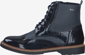 s.Oliver Lace-Up Ankle Boots in Blue