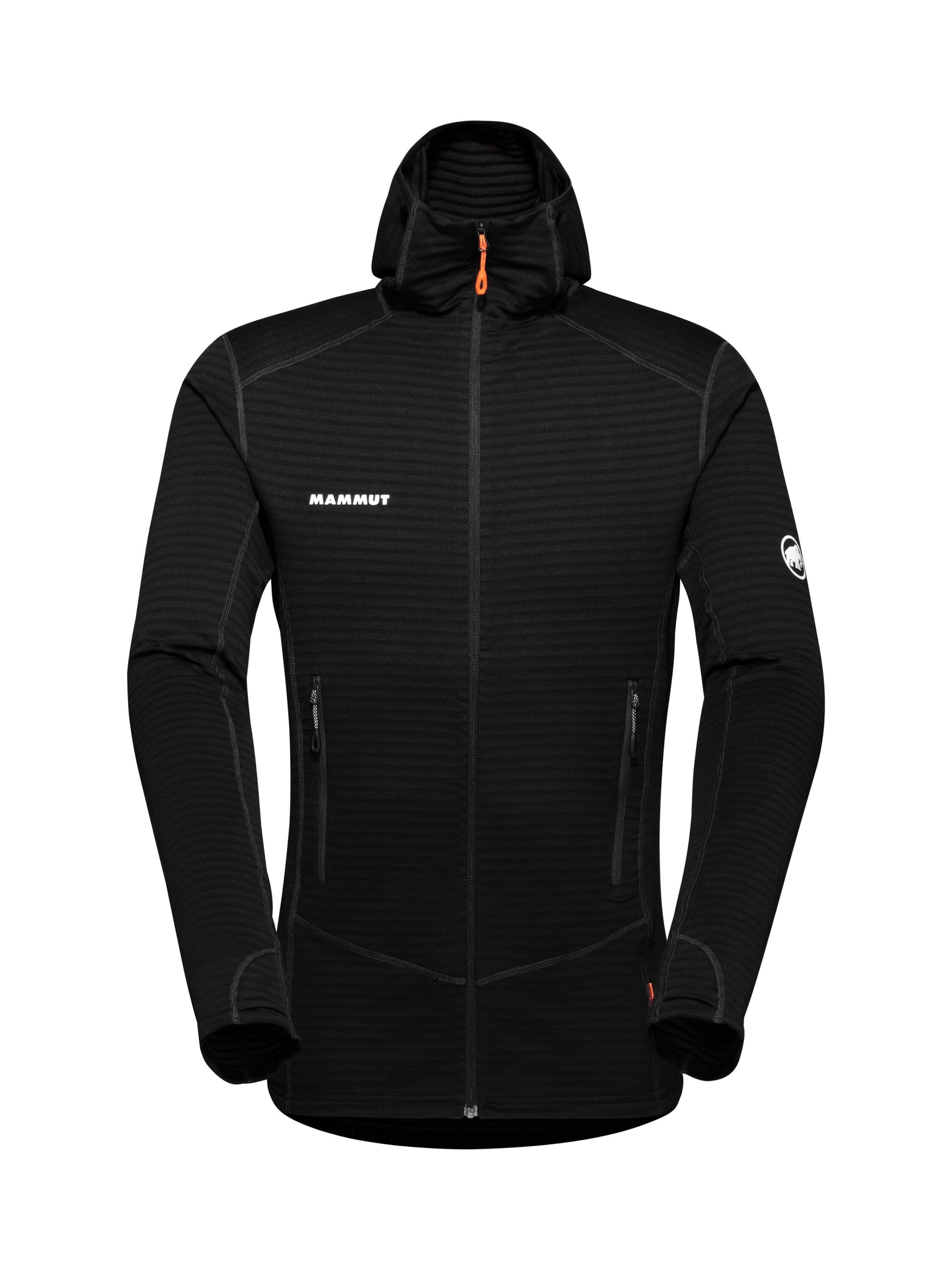 MAMMUT Funktionsfleecejacke ‘Taiss Light’ in Schwarz: Vorderseite
