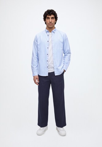 Regular fit Camicia di Lindbergh in blu: frontale