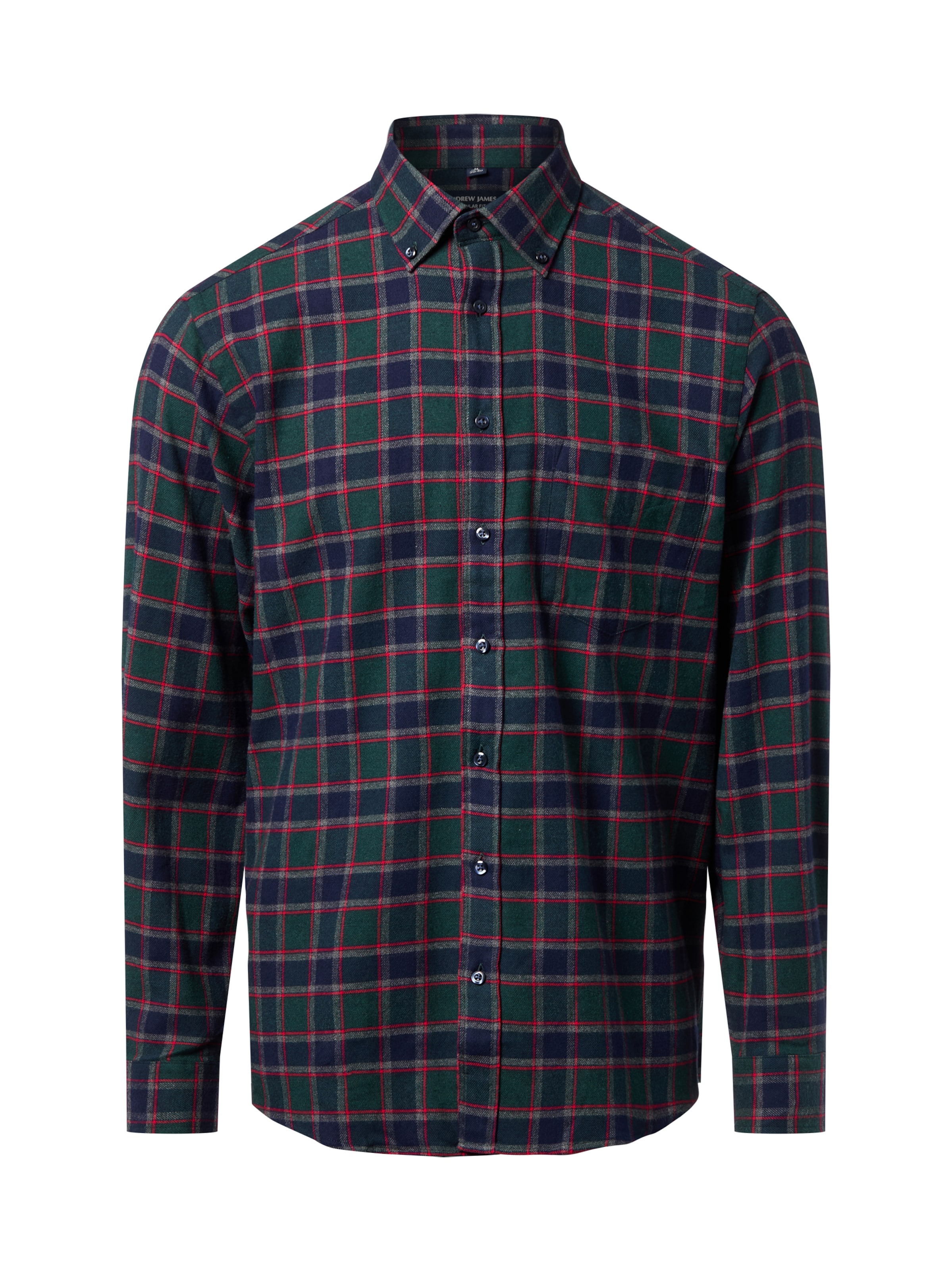 Andrew James Hemd in Grün: Vorderseite