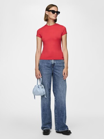 PIECES Shirt 'PCFylla' in Red