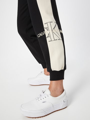 Calvin Klein Jeans Tapered Trousers in Black