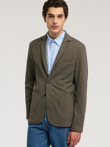Trussardi Regular fit Colbert in Bruin: voorkant