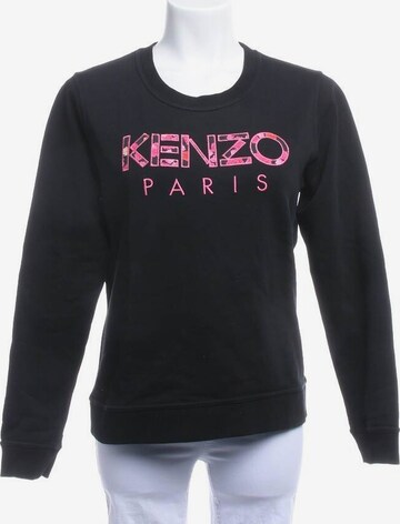 KENZO Sweatshirt & Zip-Up Hoodie in L in Black: front