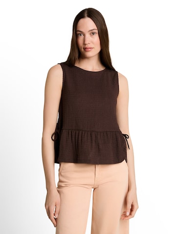 TOM TAILOR DENIM Bluse in Braun: Vorderseite