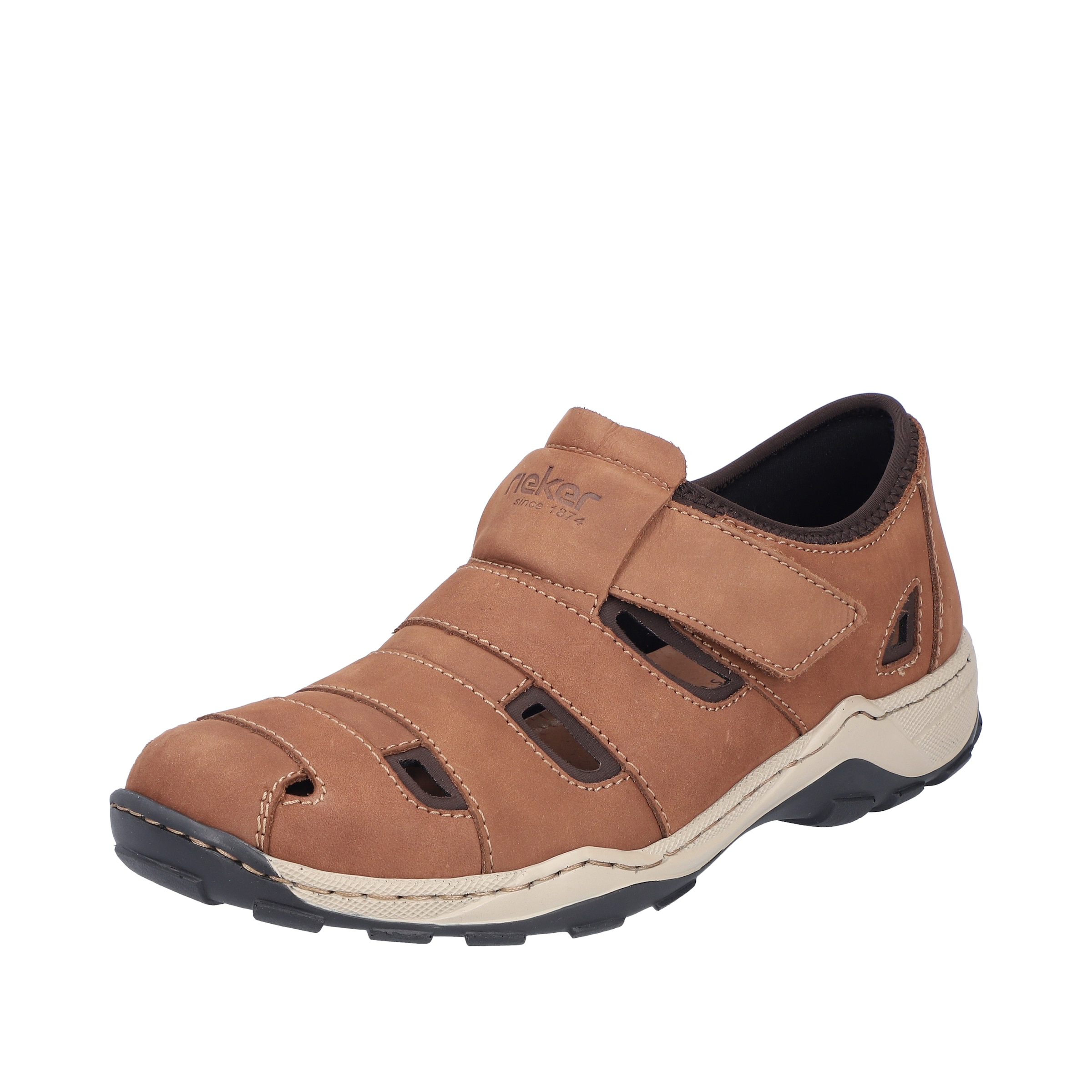 Rieker Slipper ' 08067 ' in Braun: Vorderseite