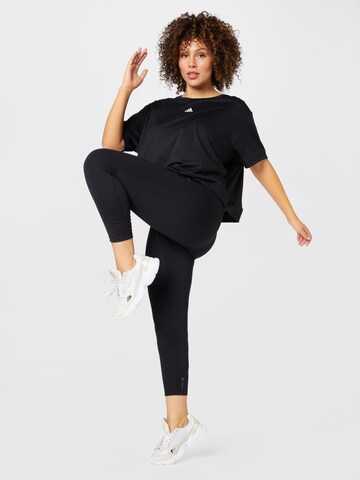 Skinny Pantalon de sport 'Studio Gathered ' ADIDAS SPORTSWEAR en noir