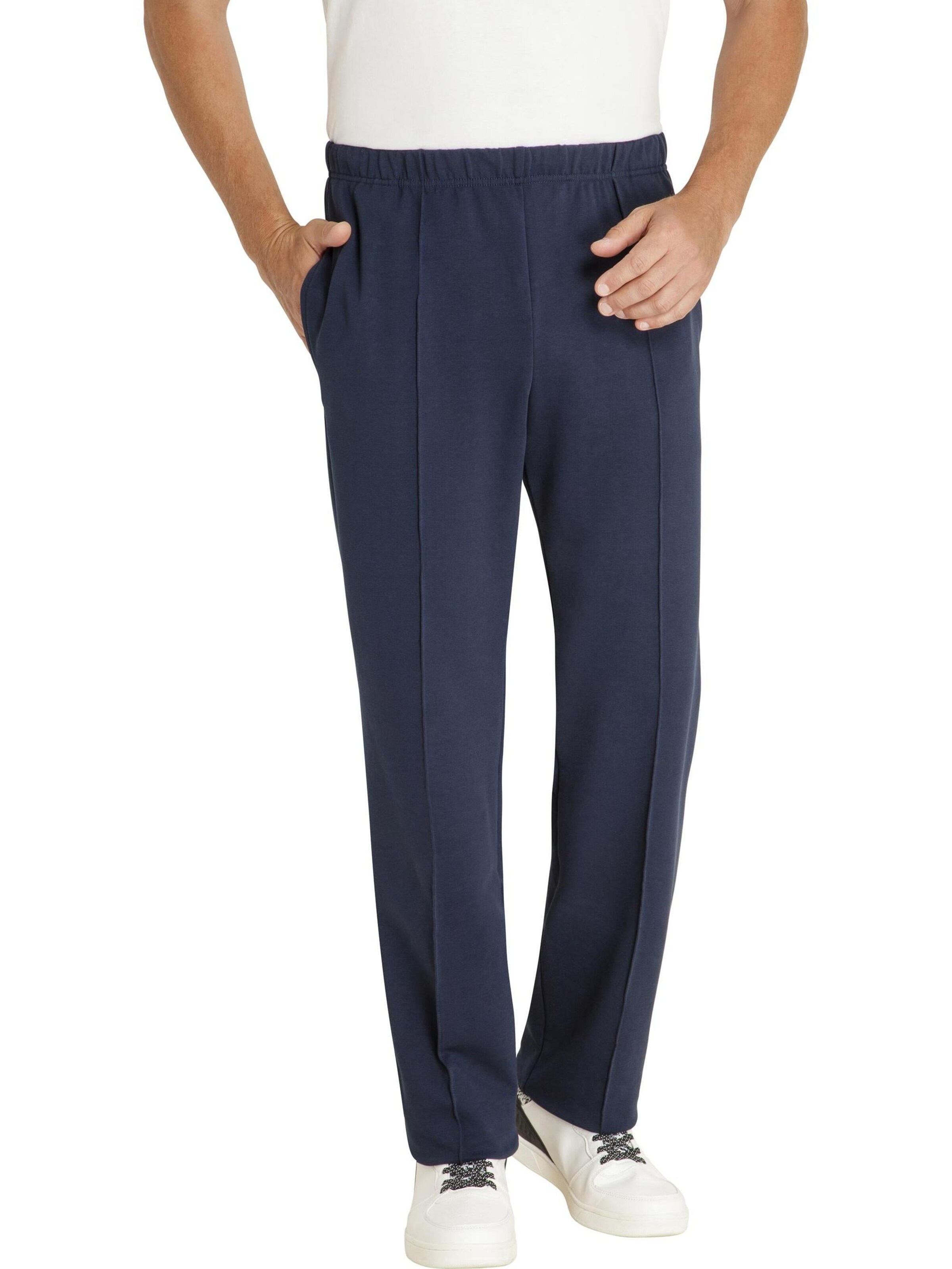 HAJO Regular Pleated Pants in Blue