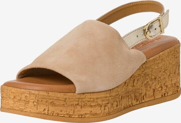 TAMARIS Sandals in Beige: front