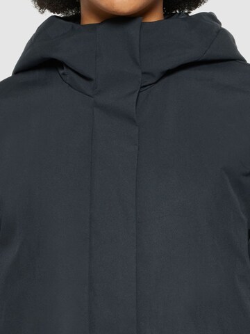 KnowledgeCotton Apparel Raincoat 'Climate Shell' in Black