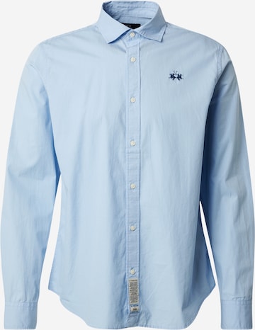 La Martina - Camisa en azul: frente