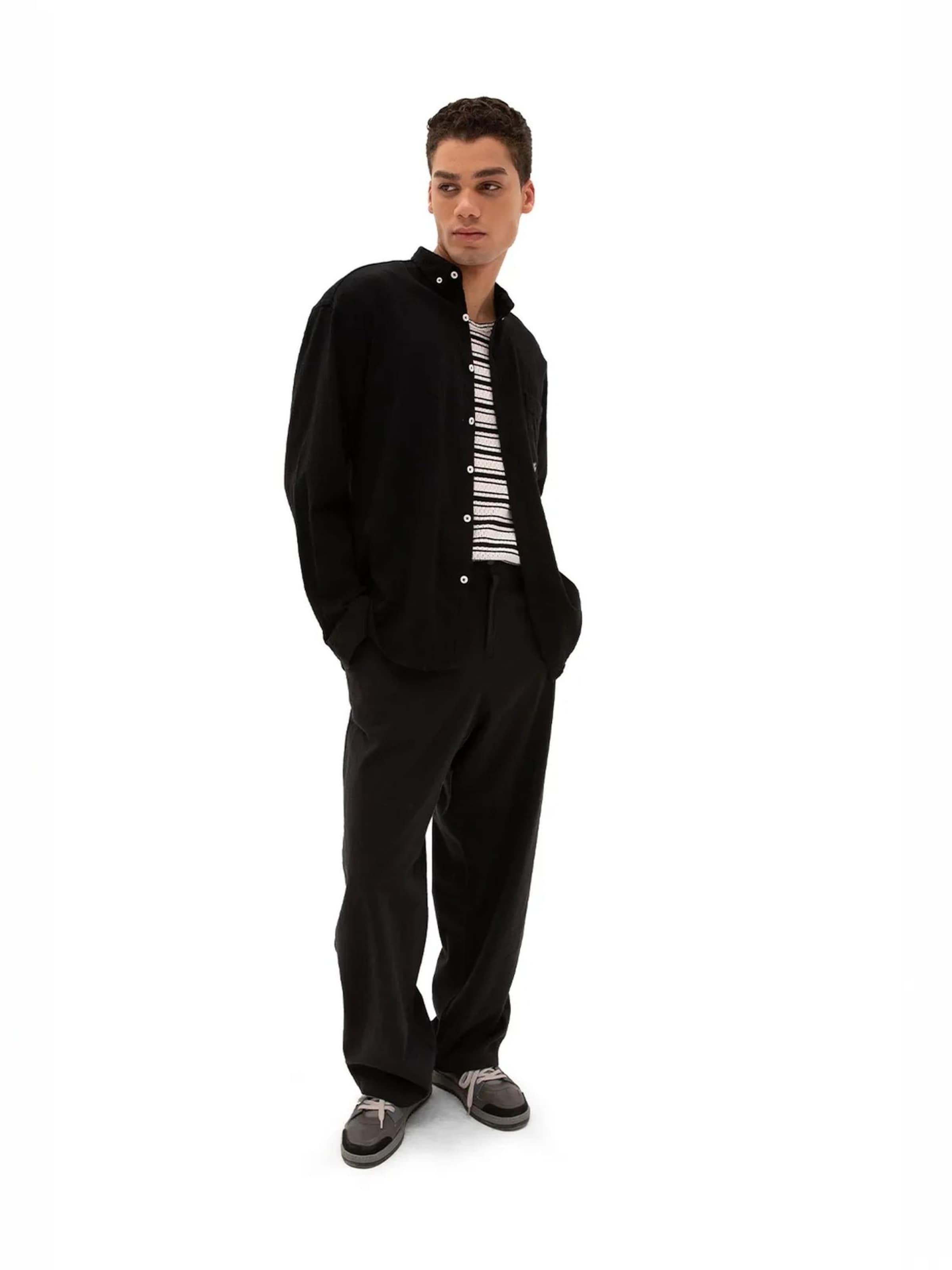 Giesto - Comfort Fit Camisa em preto