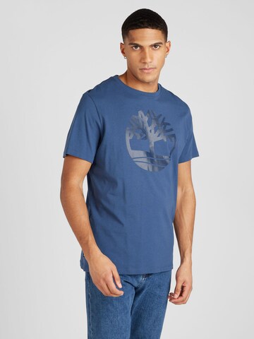 TIMBERLAND - Camiseta en azul: frente