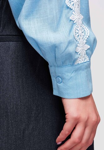 Ombre Blouse in Blauw