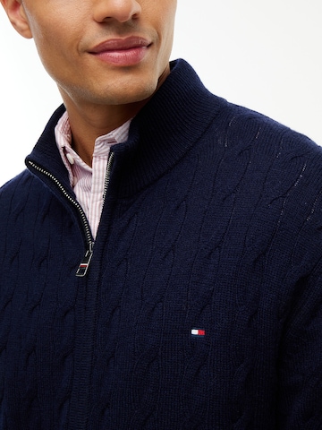 TOMMY HILFIGER Strickjacke in Blau