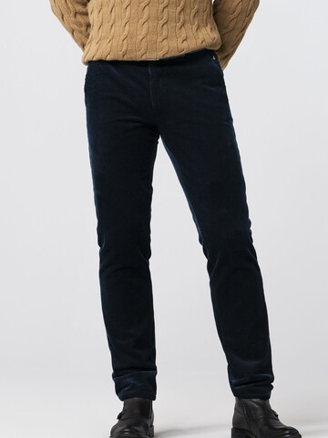 MEYER Regular Chino 'Rio 2-8619' in Blauw: voorkant